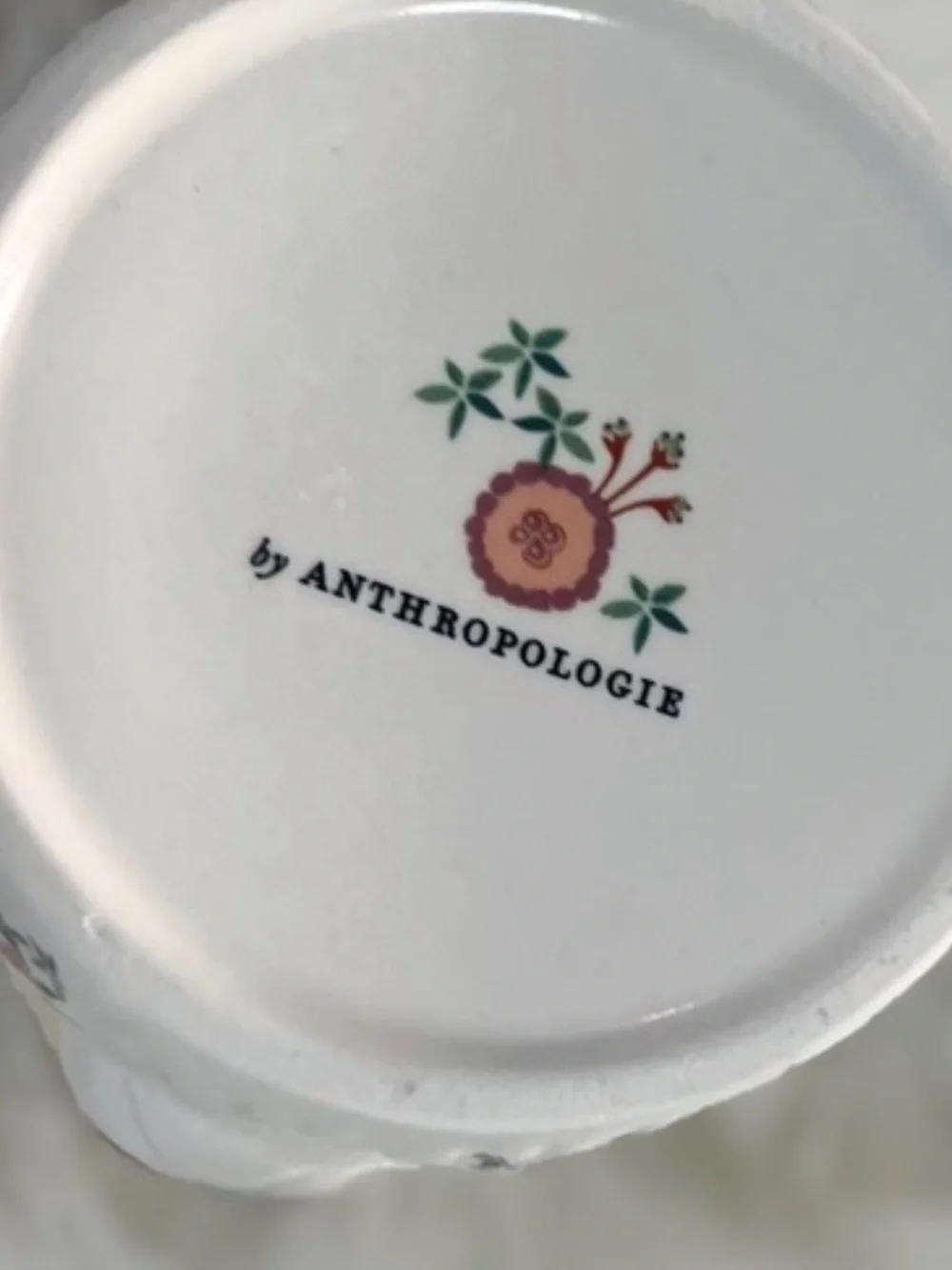 Anthropologie “Marisol Lion”  Motif and Green Leaves